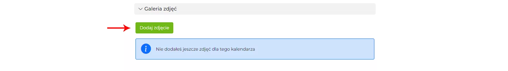 Dodawanie zdjęcia - przycisk