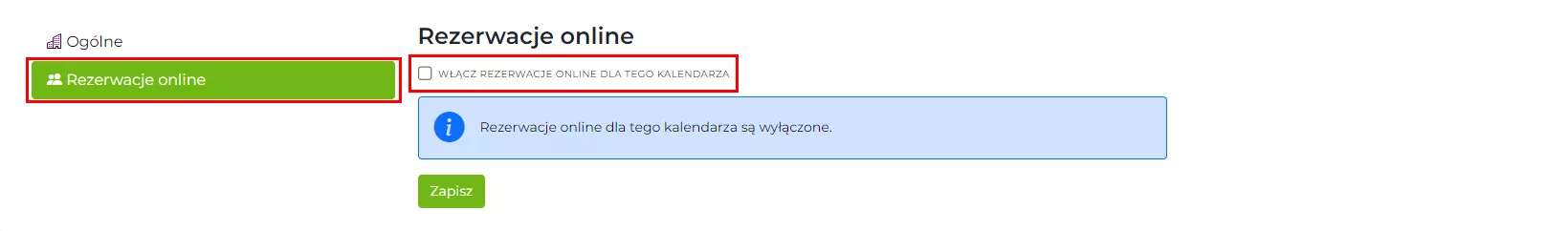 Rezerwacje online dla pracownika